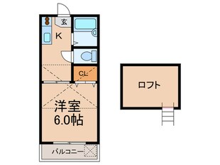 ロ－リエ霞ヶ丘の物件間取画像